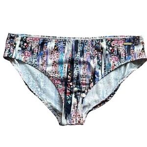 Sunseeker Australia Floral Microfibre Bikini Swim Bottom Sz 14 NWT